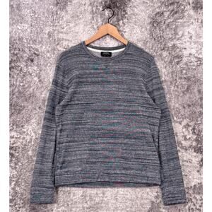 APC Sweater Medium Mens Indigo Blue Cotton Knit Crewneck